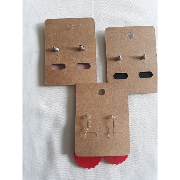 Earrings 3 Pair Lot Bottle Cap Dangle - Picture 2 of 5